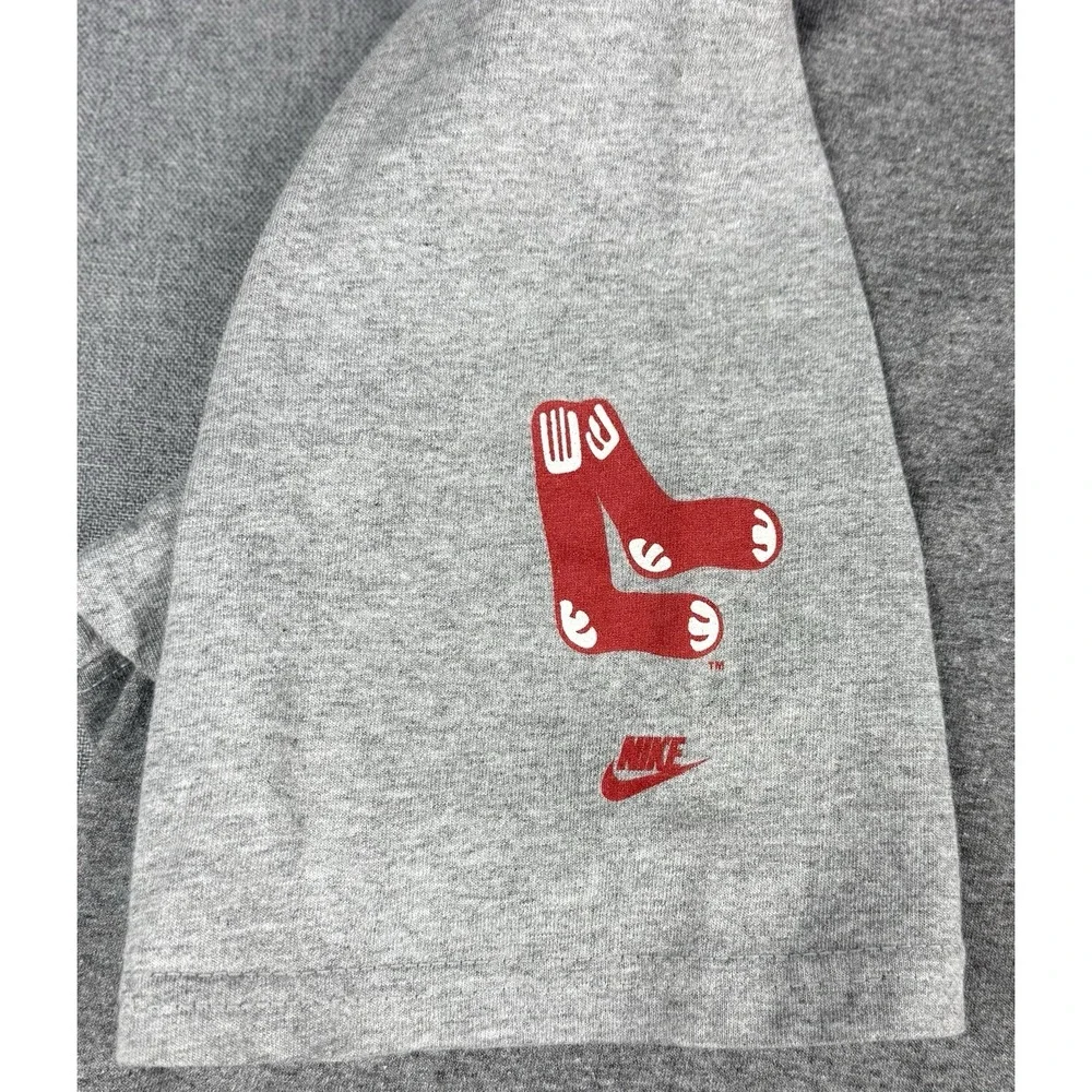 Vintage Nike Team Boston Red Sox Cooperstown Collection Shirt USA Mens L Gray